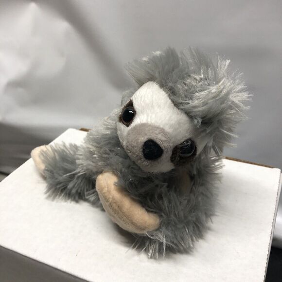 Wild Republic Huggers Sloth Plush Slap Bracelet Stuffed Animal Gray Toy - Picture 3 of 12